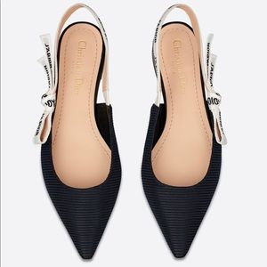 Dior J’adior slingback flats black size 40
